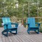 Flash Furniture Blue Adirondack Rocking Chairs with Cupholder, 2PK 2-LE-HMP-1045-31-BL-GG - alternate 1